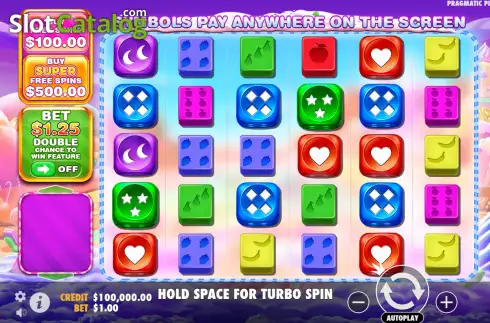 Skärmdump1. Sweet Bonanza 1000 Dice slot