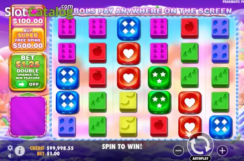 Skärmdump2. Sweet Bonanza 1000 Dice slot