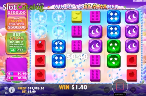 Skärmdump4. Sweet Bonanza 1000 Dice slot