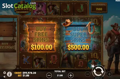 Pantalla5. Bandit Megaways Tragamonedas 