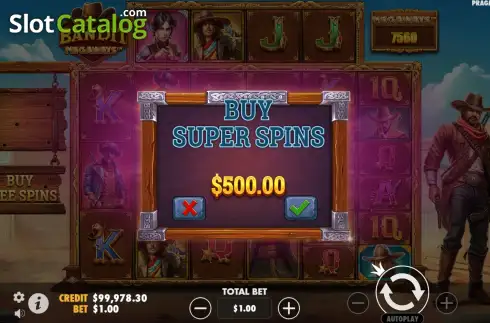 Pantalla6. Bandit Megaways Tragamonedas 