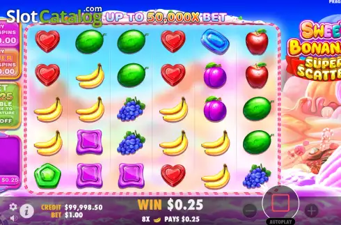 Bildschirm4. Sweet Bonanza Super Scatter slot