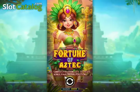 Start Screen. Fortune of Aztec slot