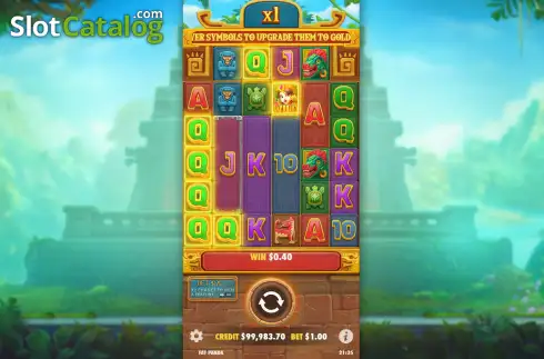 Win Screen. Fortune of Aztec slot