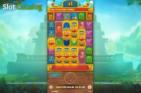 Free Spins Win Screen. Fortune of Aztec slot