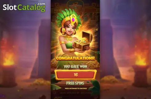 Free Spins Win Screen 2. Fortune of Aztec slot