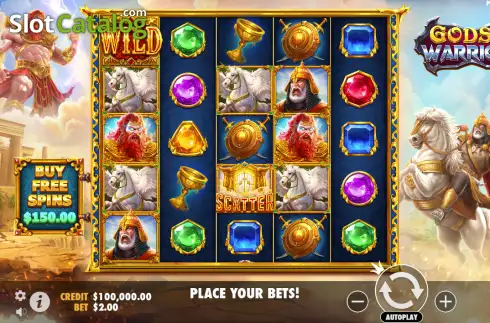 Ekran2. Gods vs Warriors yuvası