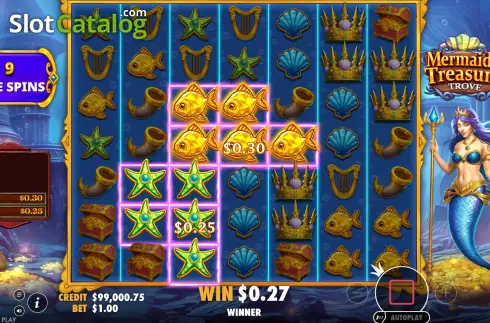 Free Spins Win Screen 4. Mermaid’s Treasure Trove slot
