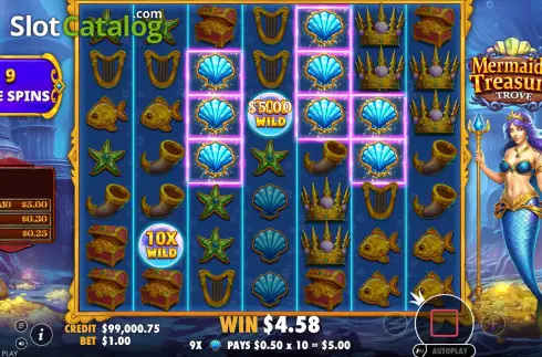 Free Spins Win Screen 5. Mermaid’s Treasure Trove slot