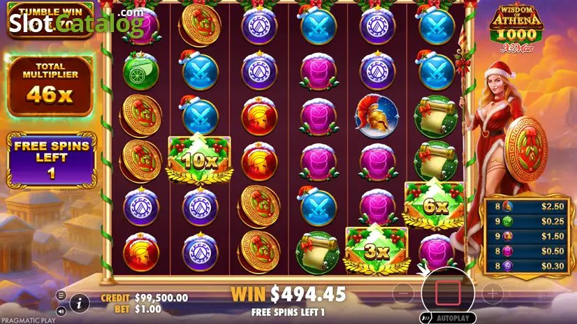 Wisdom of Athena 1000 Xmas Slot