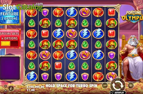 Pantalla2. Fortune of Olympus (Pragmatic Play) Tragamonedas 