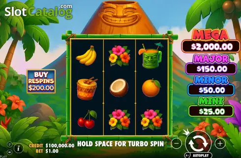 Bildschirm2. Super Tiki Strike slot
