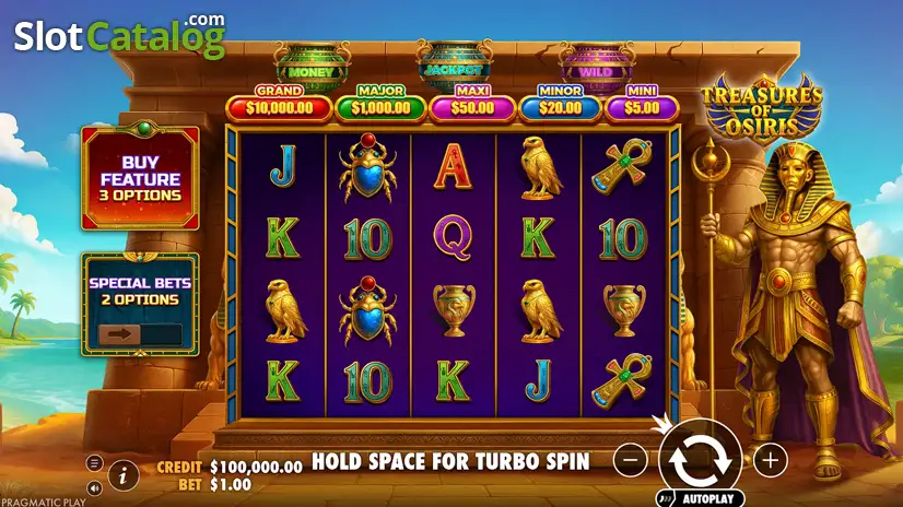Treasures of Osiris Slot