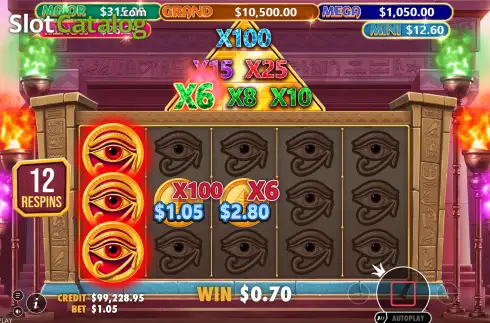 Bildschirm3. Mummy’s Jewels 100 slot