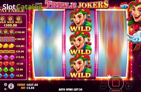 Bildschirm5. Triple Jokers (Pragmatic Play) slot