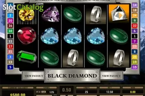 Écran2. Black Diamond (Pragmatic Play) Machine à sous