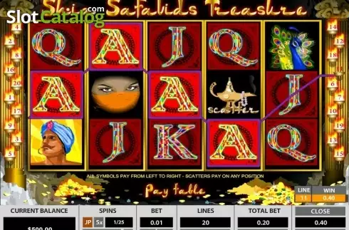 Win Screen. Shia Safavids Treasure slot