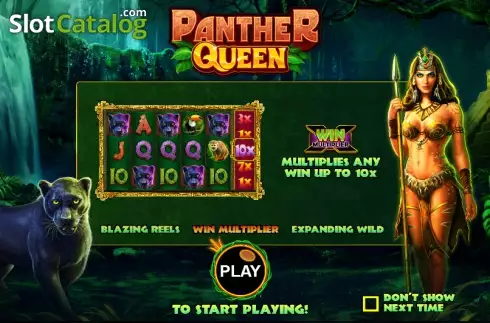 スクリーン1. Panther Queen (パンサー・クイーン) カジノスロット