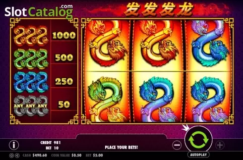 Bildschirm 3. 888 Dragons (Pragmatic Play) slot