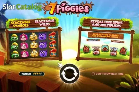 画面2. 7 Piggies (セブン・ピギーズ) カジノスロット