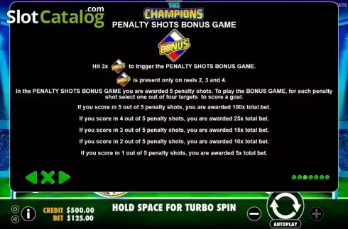 Bildschirm4. The Champions slot