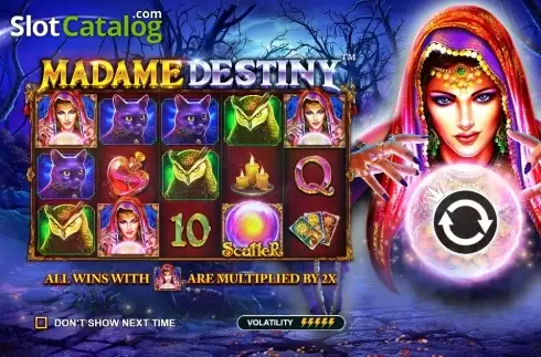 Bildschirm2. Madame Destiny slot
