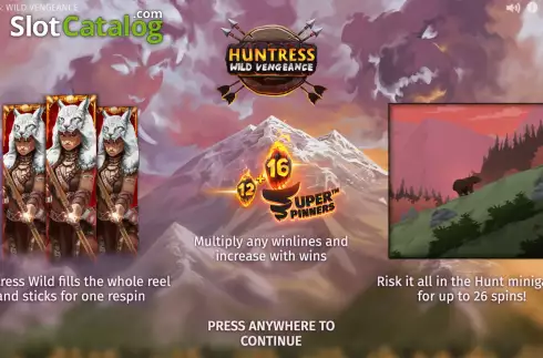 Bildschirm2. Huntress Wild Vengeance slot