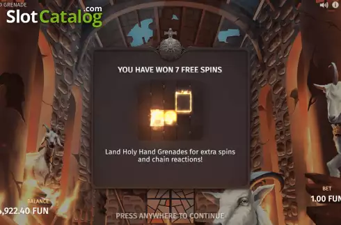 Free Spins 1. Holy Hand Grenade slot