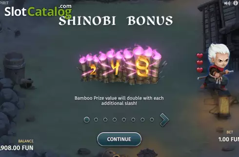 Free Spins 2. Shinobi Spirit slot