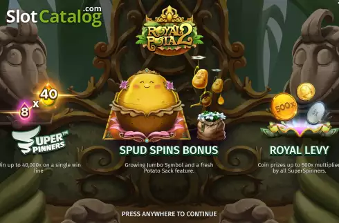 Captura de tela2. Royal Potato 2 slot