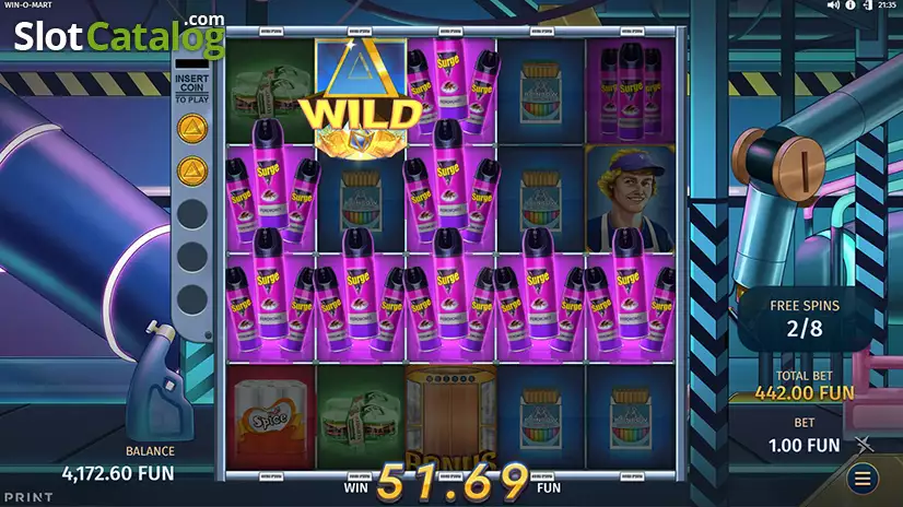 Free Spins in Win-O-Mart Reel-Screen