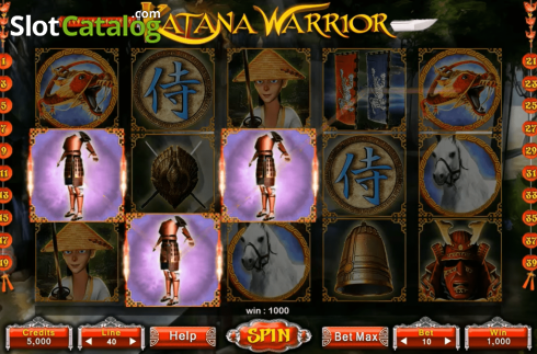 Pantalla3. Katana Warrior Tragamonedas 