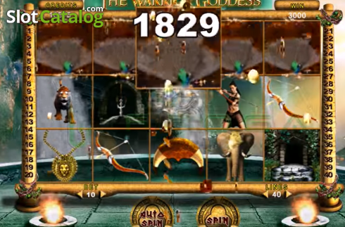 Bildschirm3. The Warrior Goddess slot