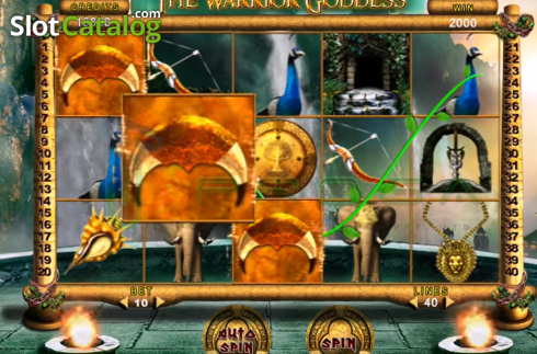 Bildschirm4. The Warrior Goddess slot