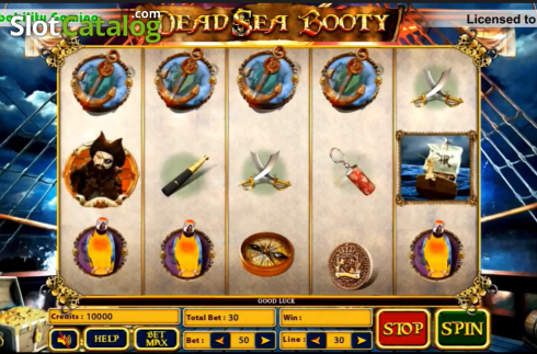 画面4. Dead Sea Booty カジノスロット