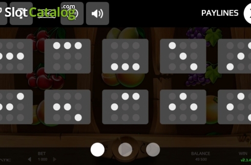 Paylines. Wooden Fruits (Promatic Games) slot