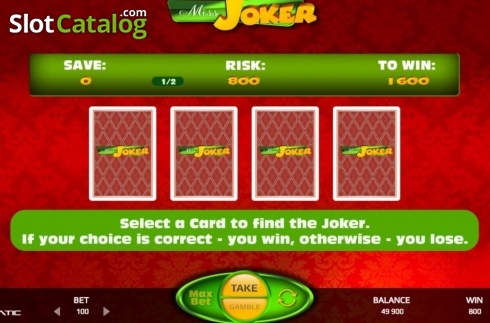 Risk Game. Miss Joker (Promatic Games) slot