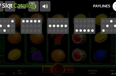 Paylines. Jumping Fruits (Promatic Games) slot