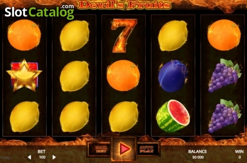 Écran2. Devils Fruits (Promatic Games) Machine à sous
