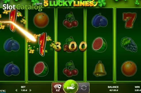 Win screen 2. 5 Lucky Lines slot