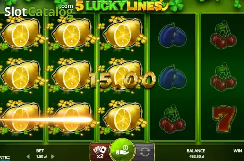Win screen 3. 5 Lucky Lines slot