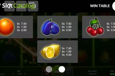 PayTable screen 2. 20 Lucky Lines slot