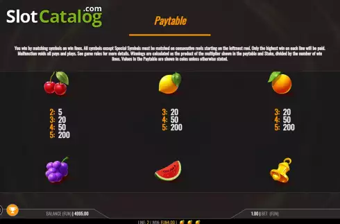 Bildschirm4. Hot Joker Fruits slot