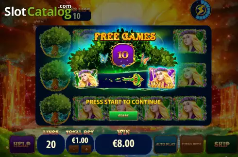 Free Game Win Screen. Fairy Gathering Thundershots slot