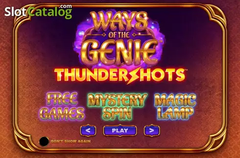 画面2. Ways Of The Genie Thundershots カジノスロット
