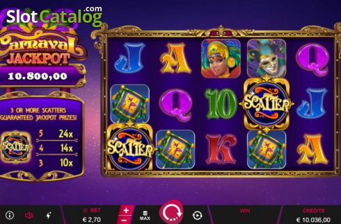 Reel Screen. Carnaval Jackpot slot