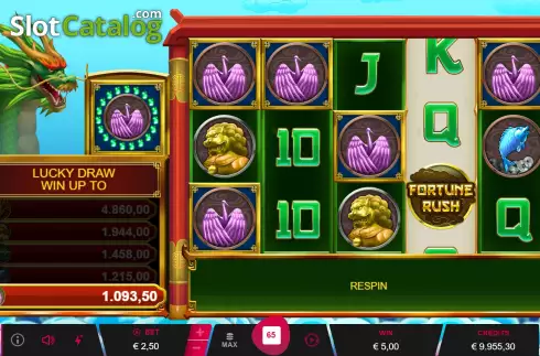 Respins. Fortune Rush slot