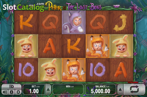 Mulinete. Peter & the Lost Boys slot