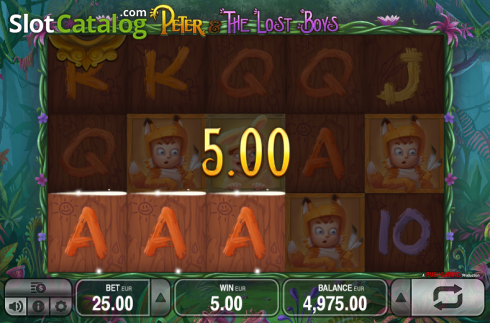 Win. Peter & the Lost Boys slot
