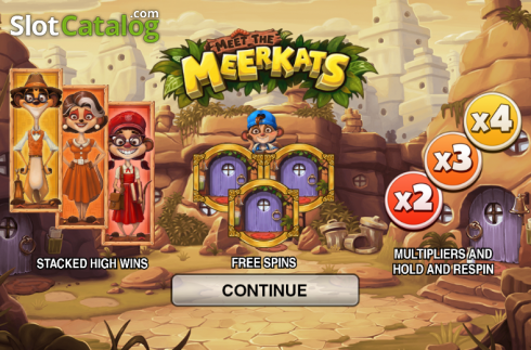 Game features. Meet the Meerkats slot